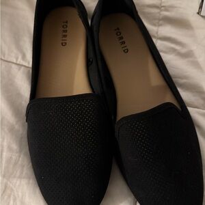 Torrid Black Perforated Flats